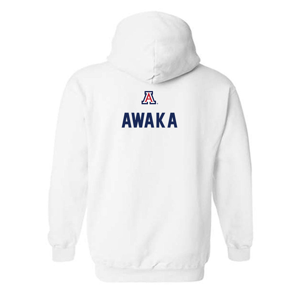 Arizona - NCAA Men's Basketball : Tobe Awaka - Sports Shersey Hooded Sweatshirt-1