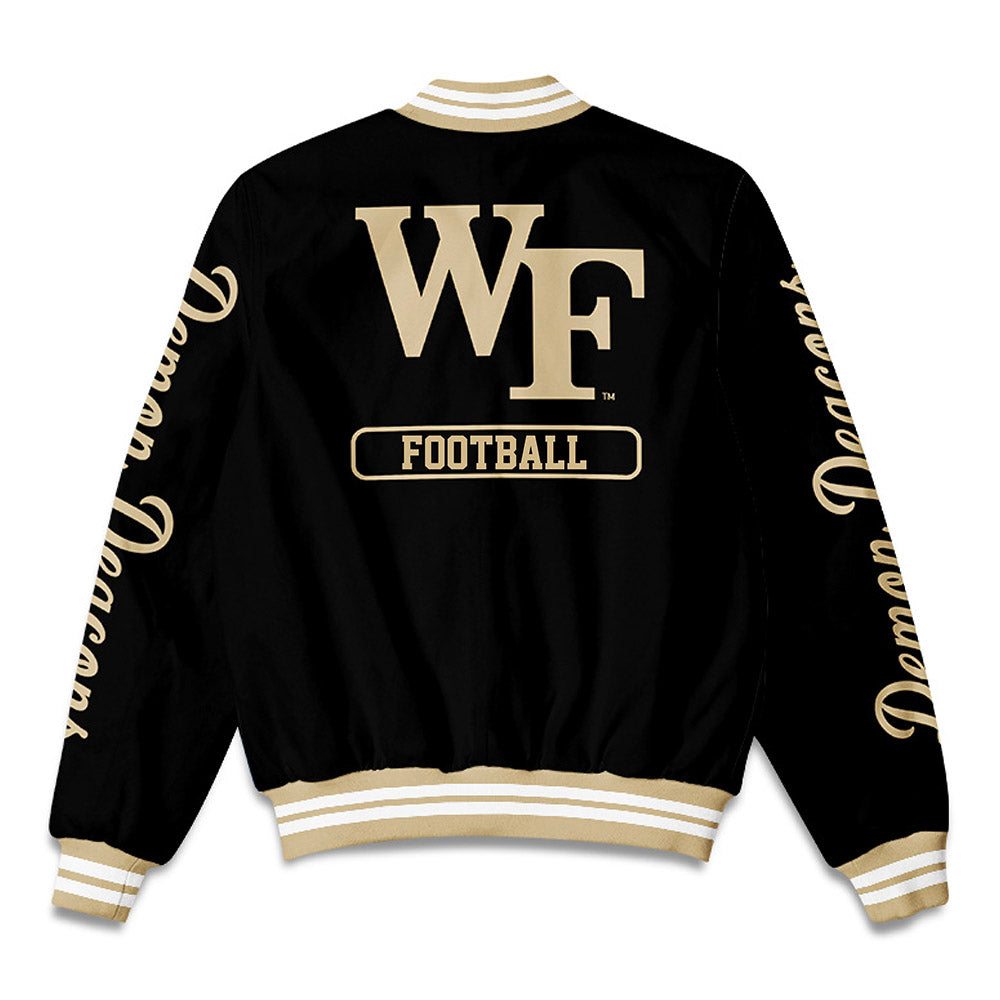 Wake Forest - NCAA Football : Davaughn Patterson - Bomber Jacket-1