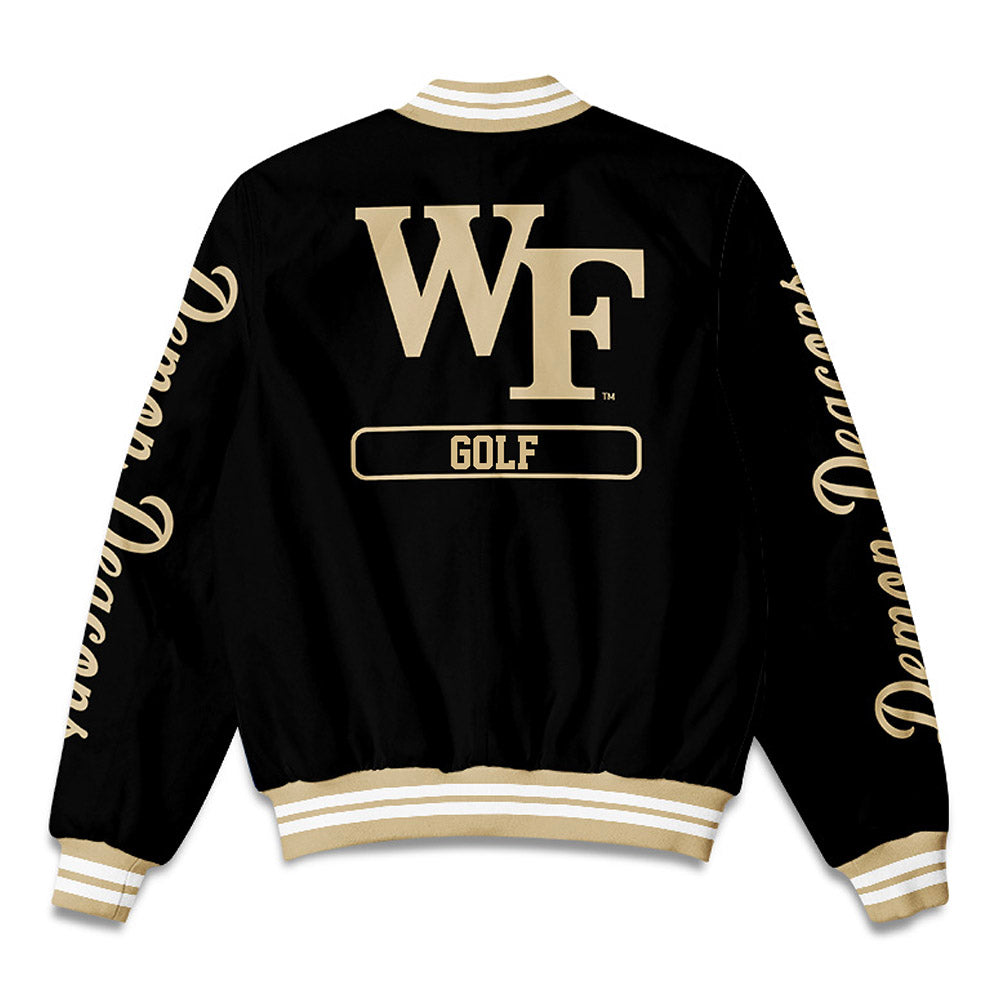 Wake Forest - NCAA Men's Golf : Nicholas Prieto - Bomber Jacket-1
