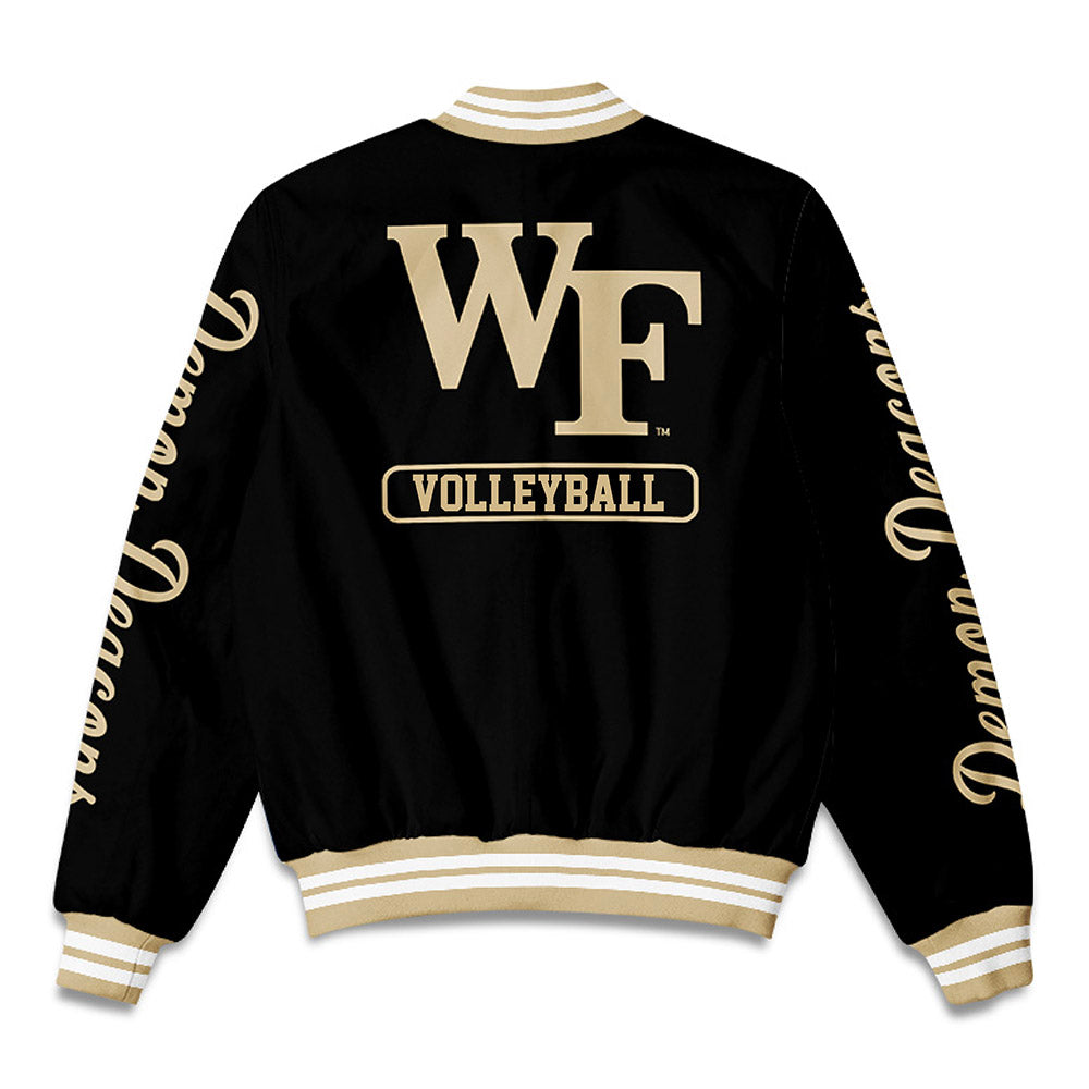 Wake Forest - NCAA Women's Volleyball : Laiya Eb - Bomber Jacket-1