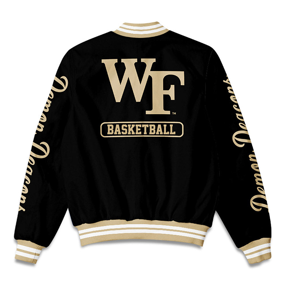 Wake Forest - NCAA Men's Basketball : Lukas Bojovic - Bomber Jacket-1