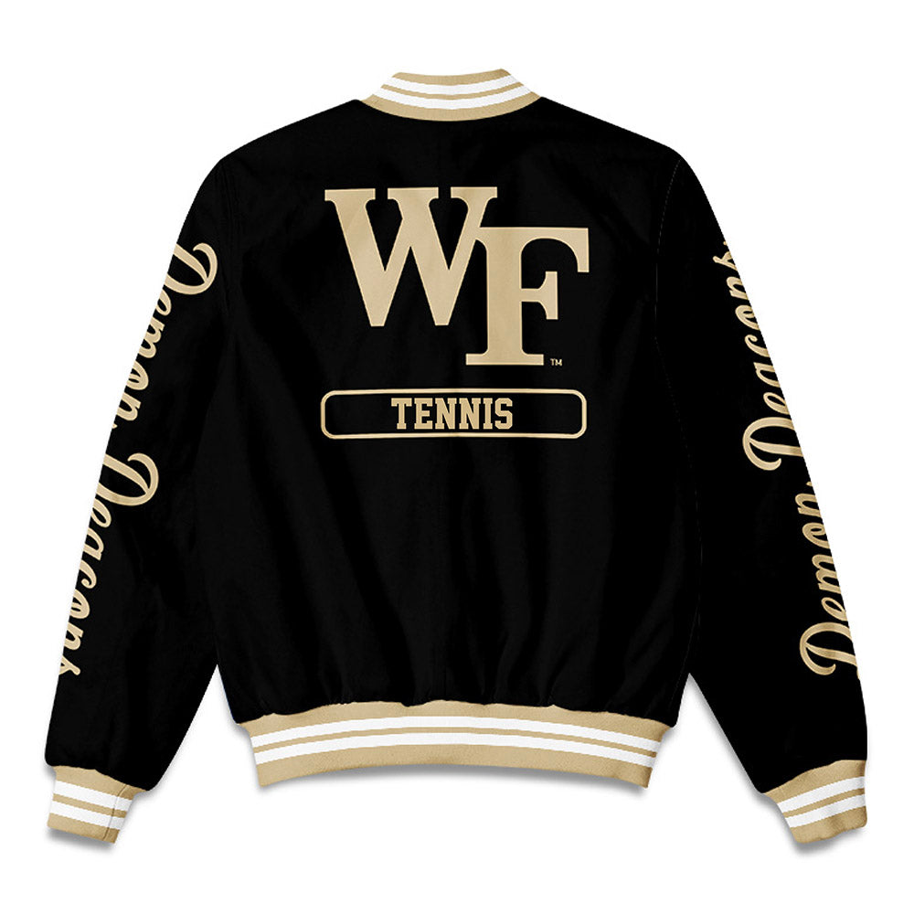 Wake Forest - NCAA Men's Tennis : Andrew Delgado - Bomber Jacket-1