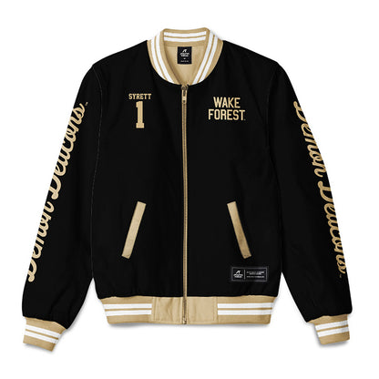 Wake Forest - NCAA Men's Soccer : Graham Syrett - Bomber Jacket-0