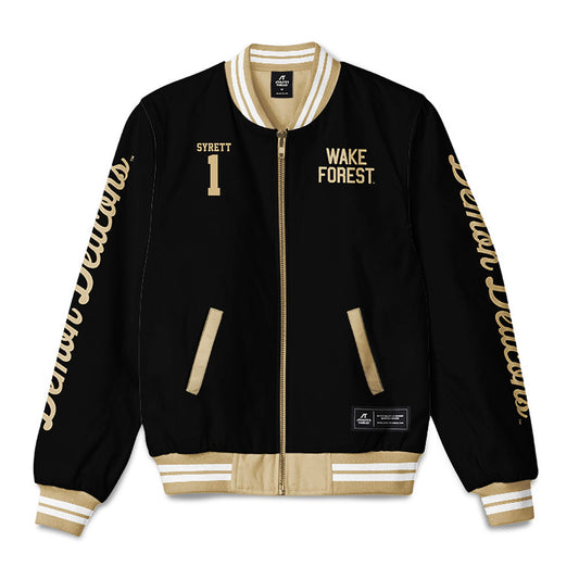 Wake Forest - NCAA Men's Soccer : Graham Syrett - Bomber Jacket-0