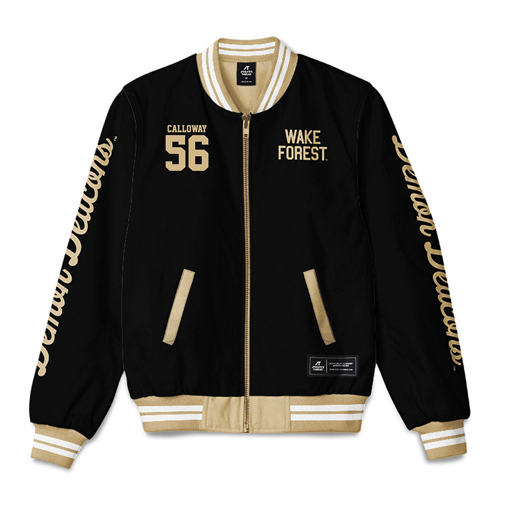 Wake Forest - NCAA Football : Ethan Calloway - Bomber Jacket-0