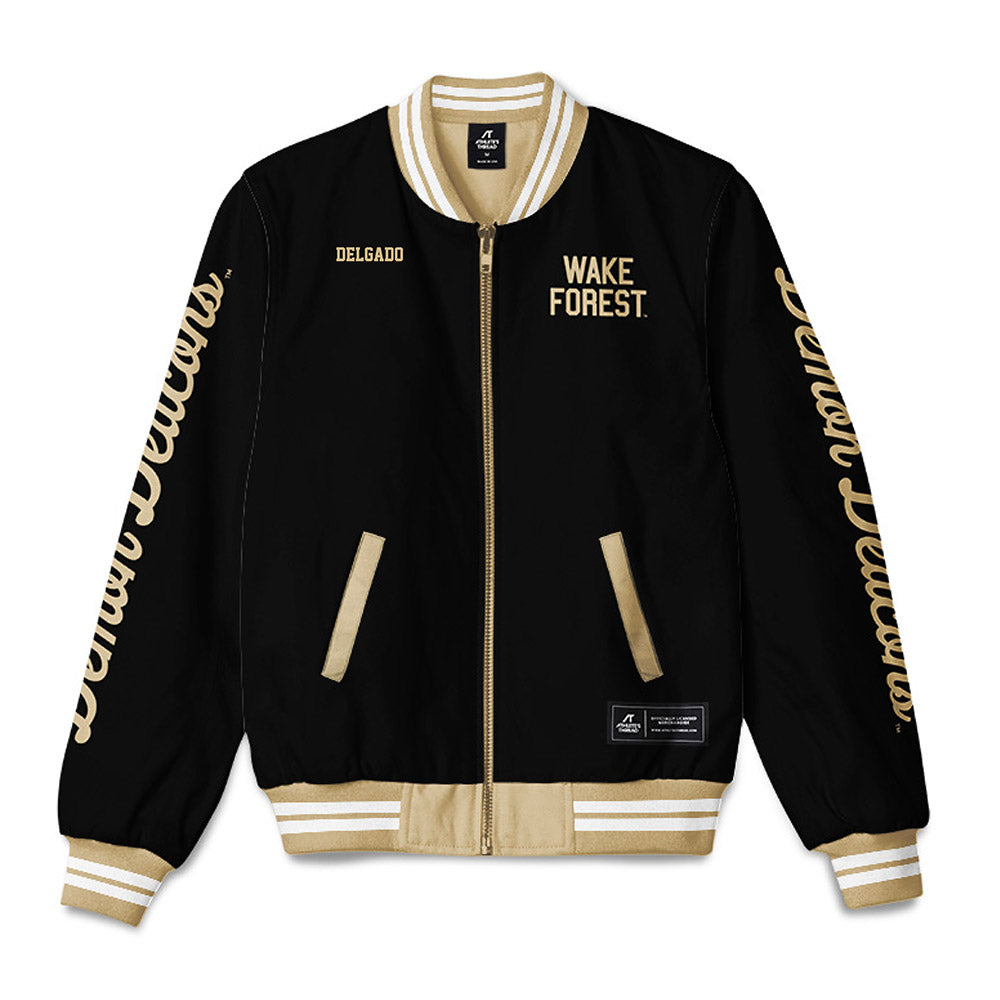 Wake Forest - NCAA Men's Tennis : Andrew Delgado - Bomber Jacket-0