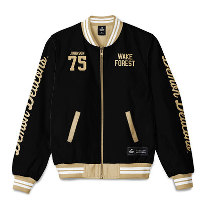 Wake Forest - NCAA Football : Derrell Johnson - Bomber Jacket-0