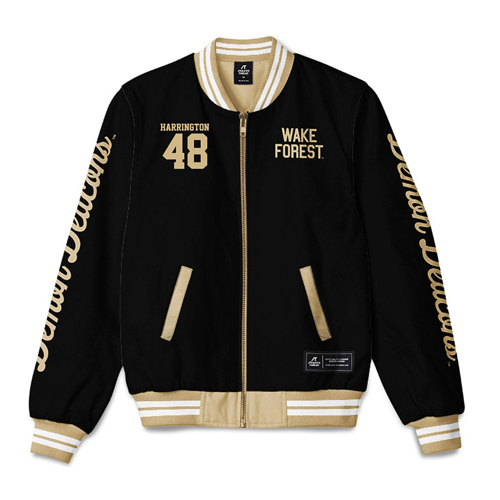 Wake Forest - NCAA Football : Ryan Harrington - Bomber Jacket-0