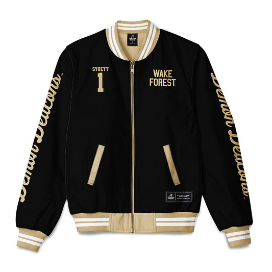 Wake Forest - NCAA Men's Soccer : Quinn Syrett - Bomber Jacket-0