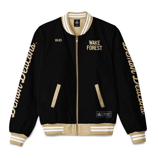 Wake Forest - NCAA Women's Track & Field : Ashlyn Giles - Bomber Jacket-0