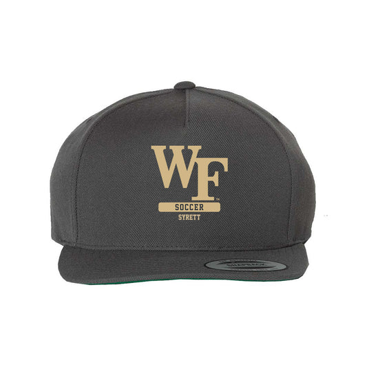 Wake Forest - NCAA Men's Soccer : Graham Syrett - Snapback Hat-0