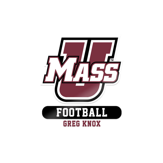 UMass - NCAA Football : Greg Knox - Sticker-0