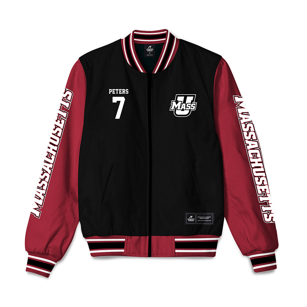 UMass - NCAA Men's Lacrosse : Jack Peters - Bomber Jacket-0
