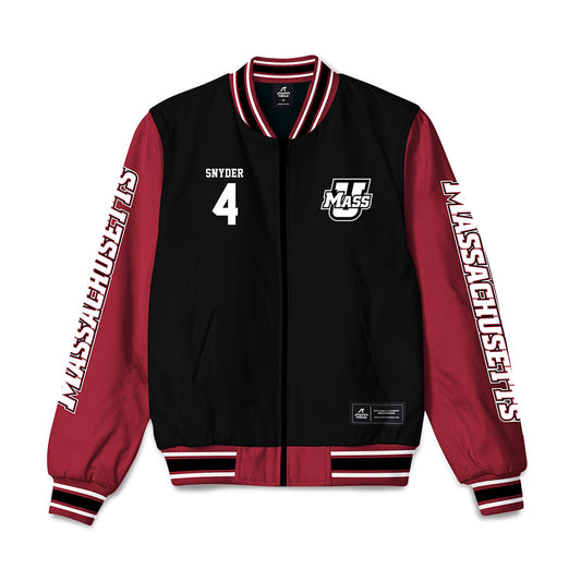UMass - NCAA Football : DD Snyder - Bomber Jacket-0