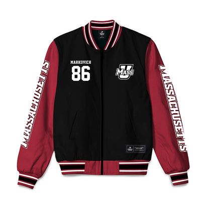 UMass - NCAA Football : Jax Markovich - Bomber Jacket-0
