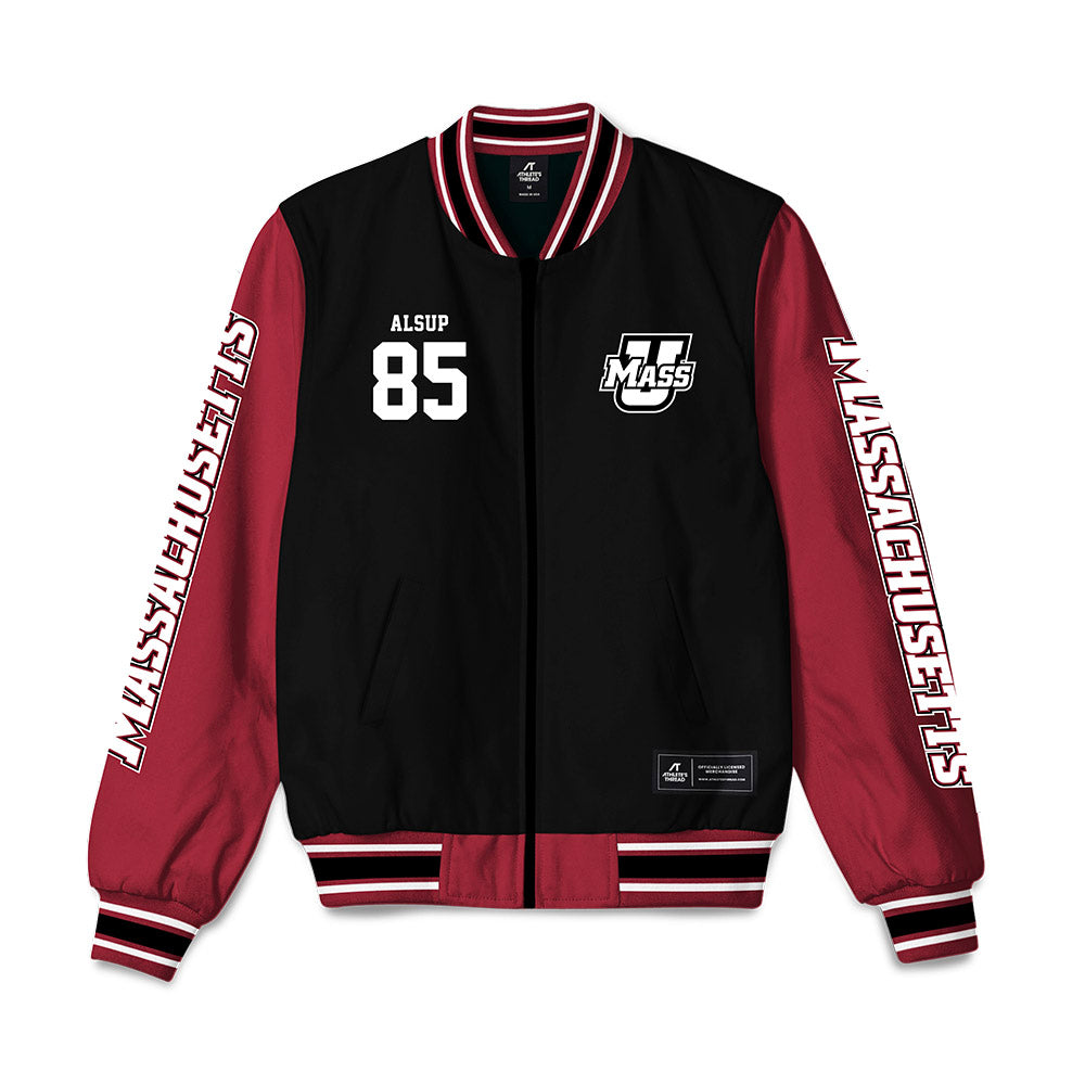 UMass - NCAA Football : Drew Alsup - Bomber Jacket-0