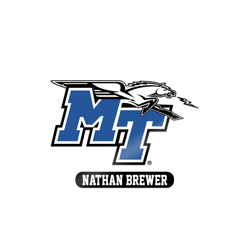 MTSU - NCAA Baseball : Nathan Brewer - Sticker-0