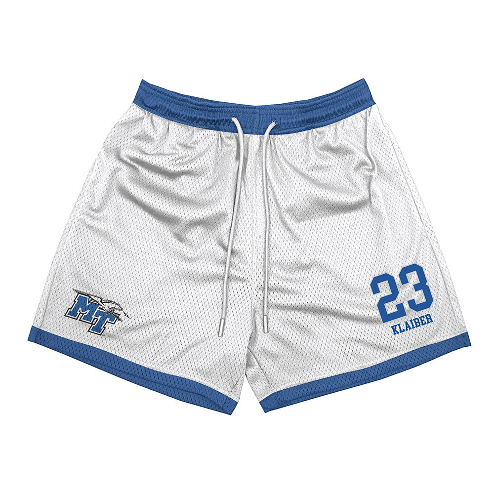 MTSU - NCAA Softball : Halle Klaiber - White Shorts-0