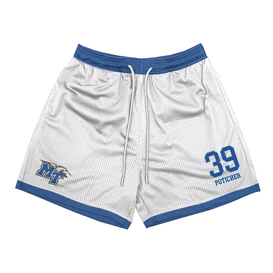 MTSU - NCAA Football : Evan Poticher - White Shorts-0