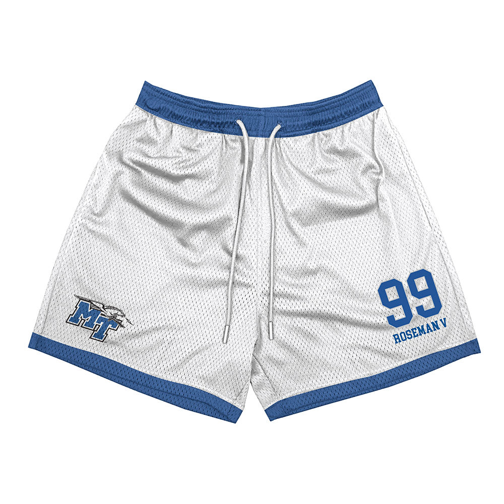 MTSU - NCAA Football : Archie Roseman V - White Shorts-0