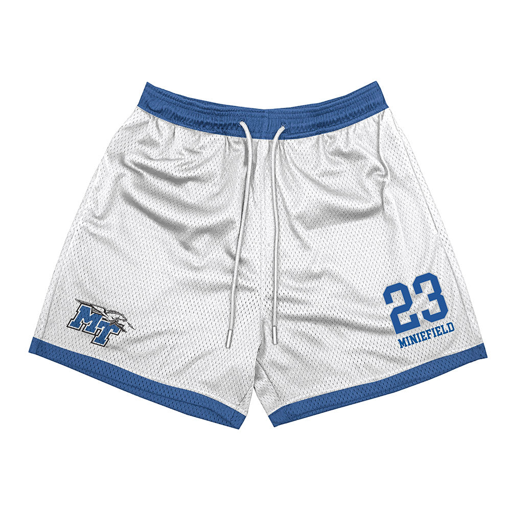MTSU - NCAA Football : KJ Miniefield - White Shorts-0