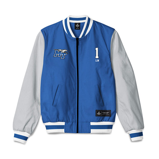 MTSU - NCAA Women's Basketball : Yuhan Lin - Bomber Jacket-0