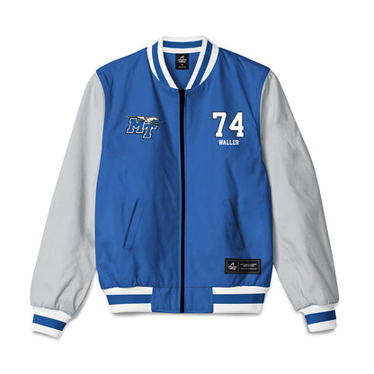 MTSU - NCAA Football : Jonathan Waller - Bomber Jacket-0