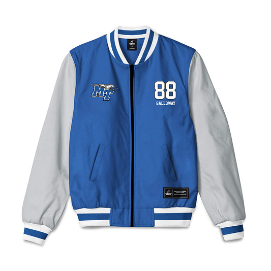 MTSU - NCAA Football : Tayvion Galloway - Bomber Jacket-0