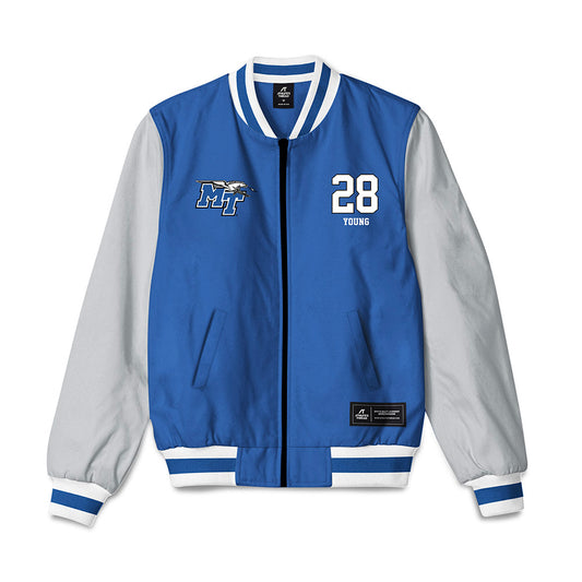 MTSU - NCAA Football : Alan Young - Bomber Jacket-0