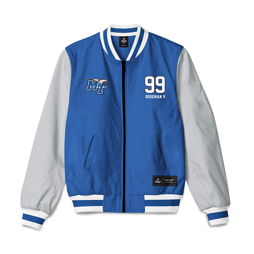 MTSU - NCAA Football : Archie Roseman V - Bomber Jacket-0
