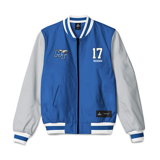 MTSU - NCAA Football : Bryson Maddox - Bomber Jacket-0