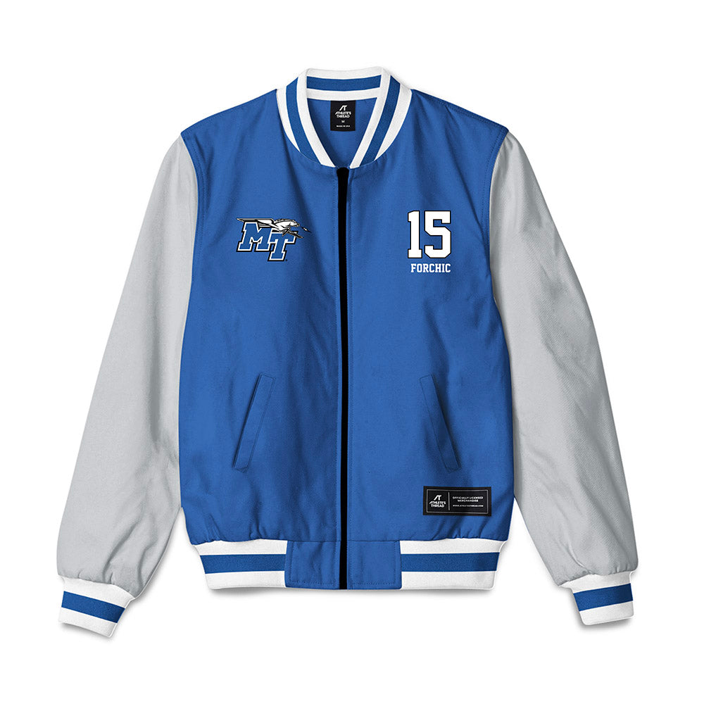 MTSU - NCAA Women's Soccer : Bryn Forchic - Bomber Jacket-0