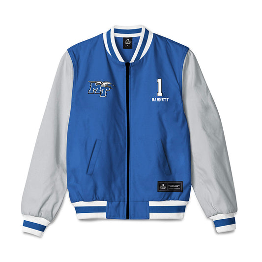 MTSU - NCAA Men's Basketball : Quinn Barnett - Bomber Jacket-0