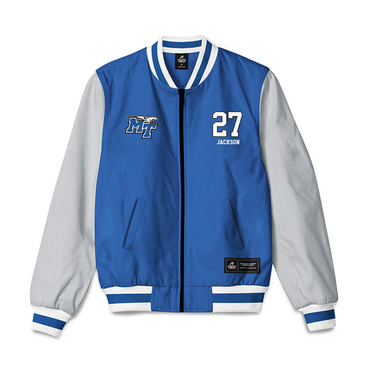 MTSU - NCAA Football : Jalen Jackson - Bomber Jacket-0