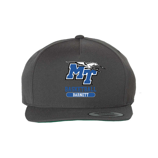 MTSU - NCAA Men's Basketball : Quinn Barnett - Snapback Hat-0