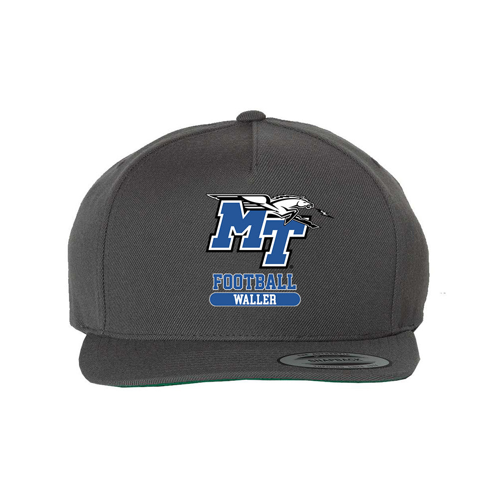 MTSU - NCAA Football : Jonathan Waller - Snapback Hat-0