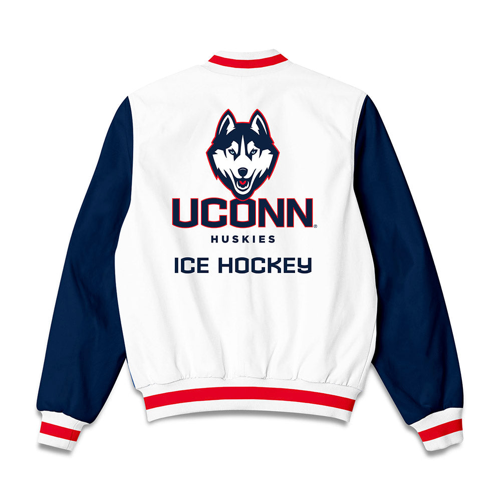 UConn - NCAA Women's Ice Hockey : Teagan Vaughan - Bomber Jacket-1