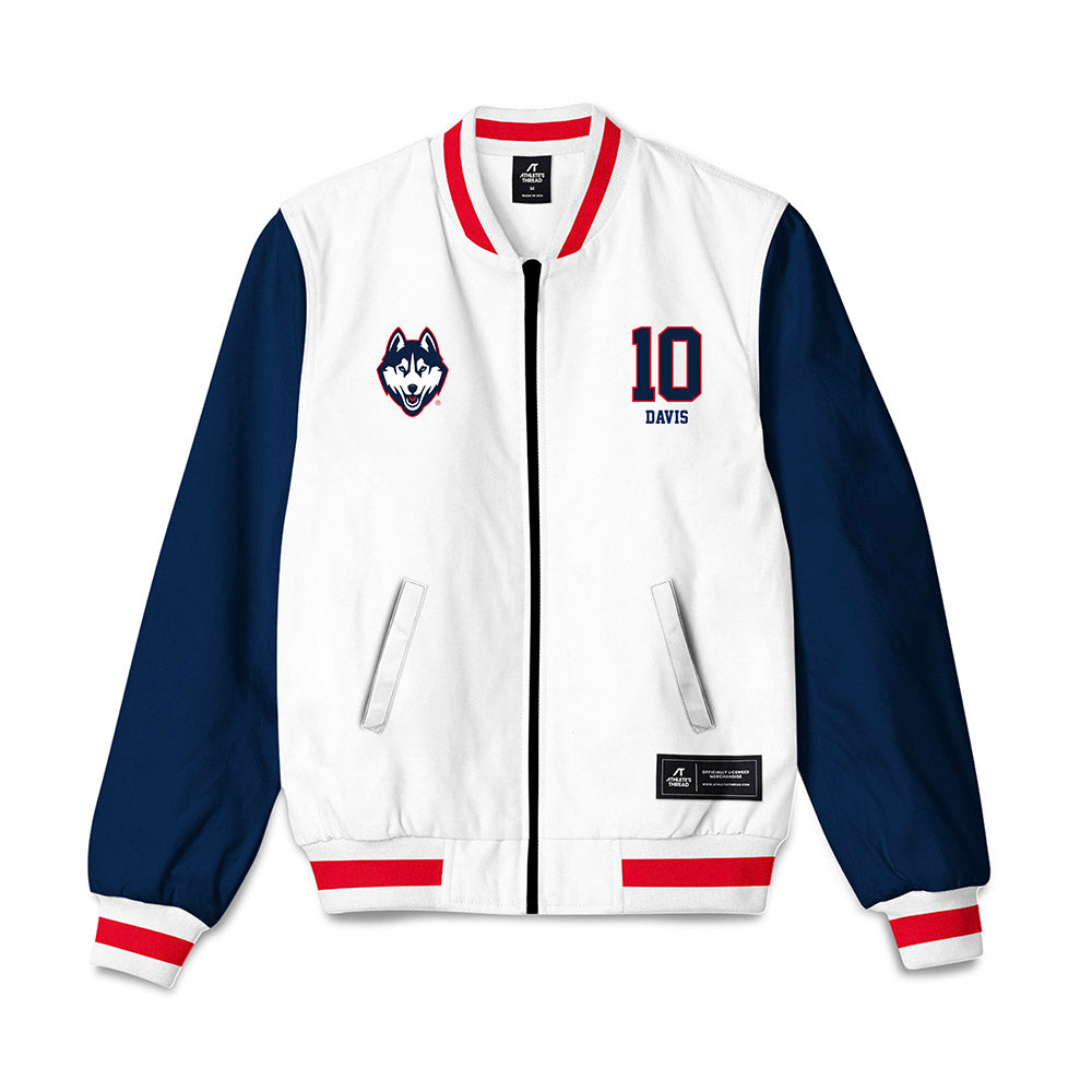 UConn - NCAA Football : Jayden Davis - Bomber Jacket-0