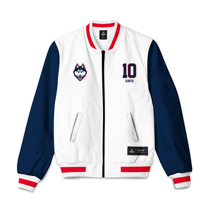 UConn - NCAA Football : Jayden Davis - Bomber Jacket-0