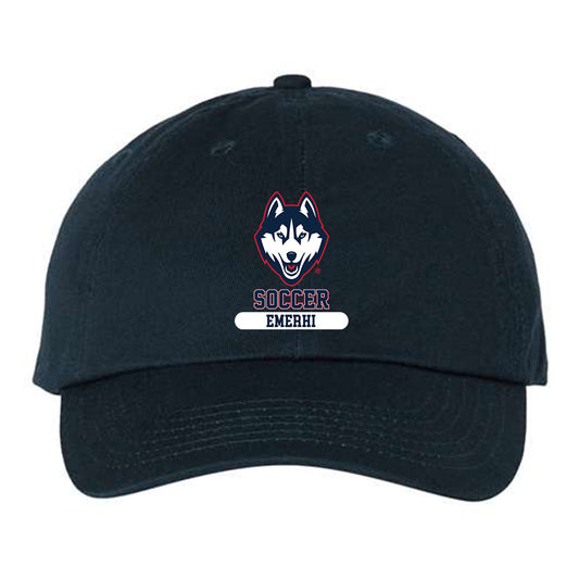 UConn - NCAA Men's Soccer : Grant Emerhi - Dad Hat-0