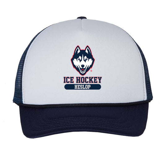 UConn - NCAA Men's Ice Hockey : Jesse Heslop - Trucker Hat-0