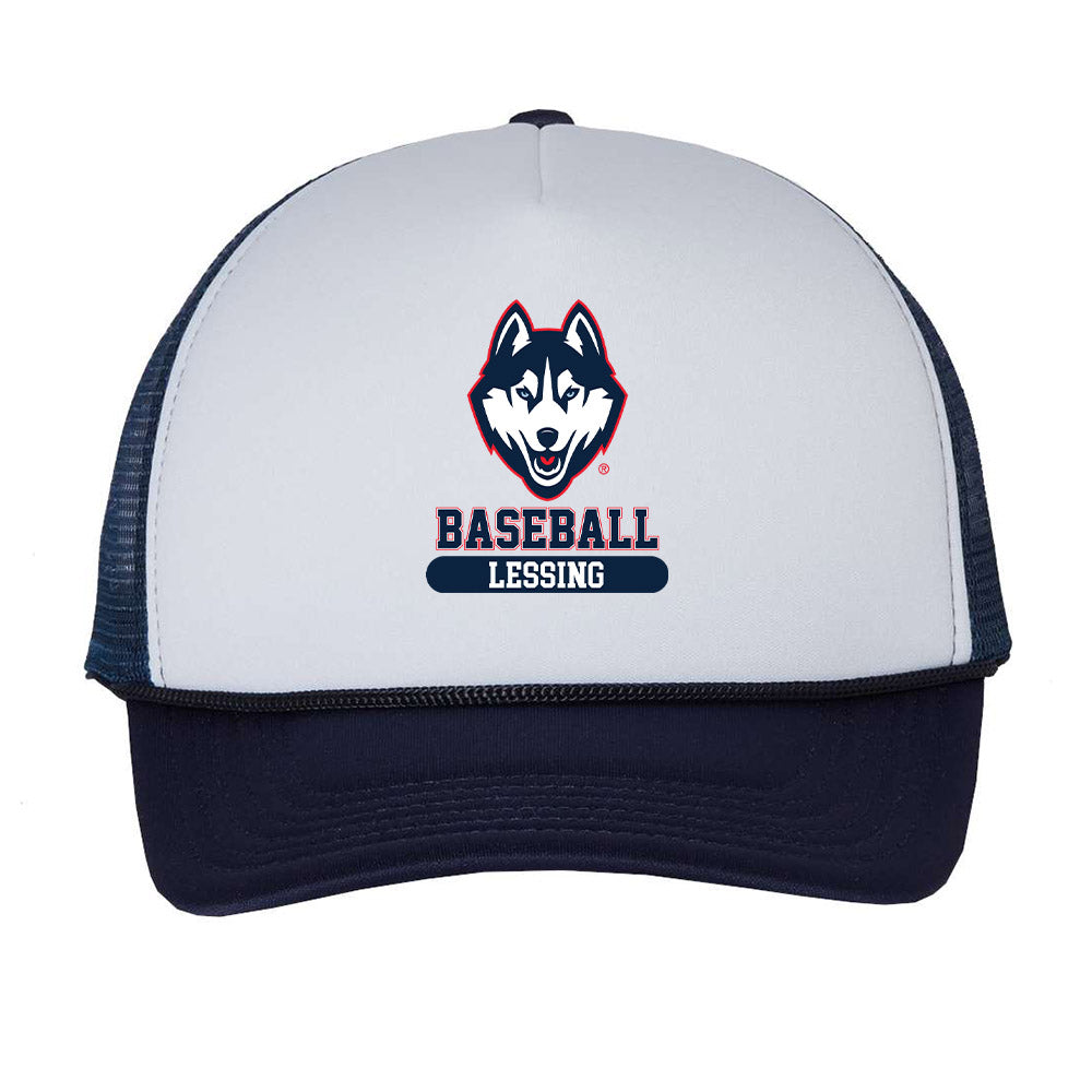 UConn - NCAA Baseball : Justin Lessing - Trucker Hat-0