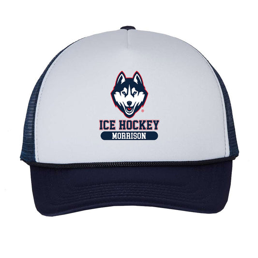 UConn - NCAA Men's Ice Hockey : Charlie Morrison - Trucker Hat-0