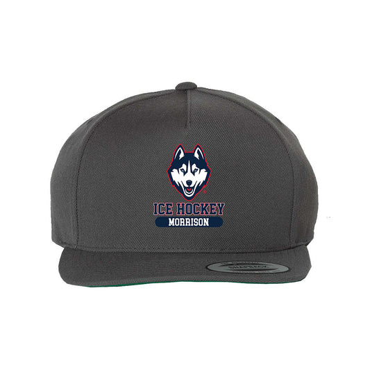 UConn - NCAA Men's Ice Hockey : Charlie Morrison - Snapback Hat-0