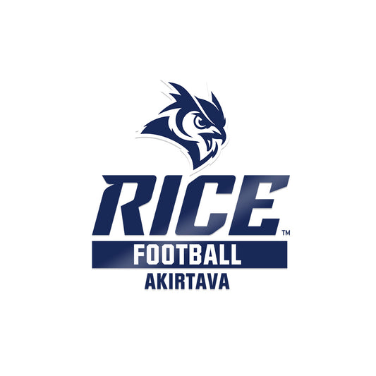 Rice - NCAA Football : Luca Akirtava - Sticker-0