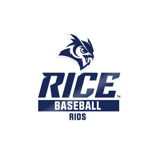 Rice - NCAA Baseball : Lorenzo Rios - Sticker-0