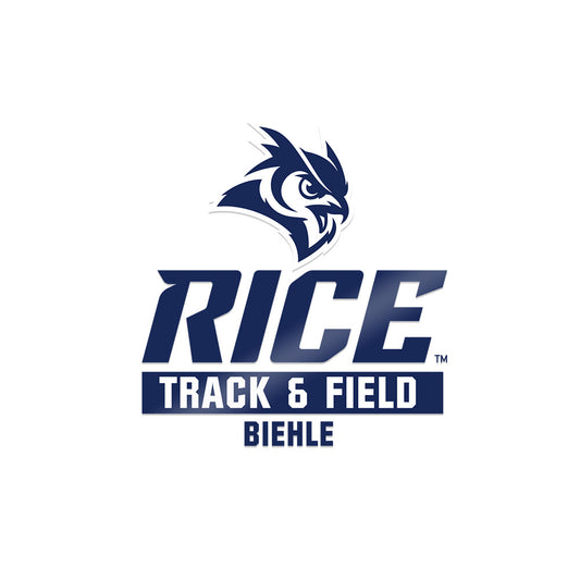 Rice - NCAA Men's Track & Field : Mason Biehle - Sticker-0