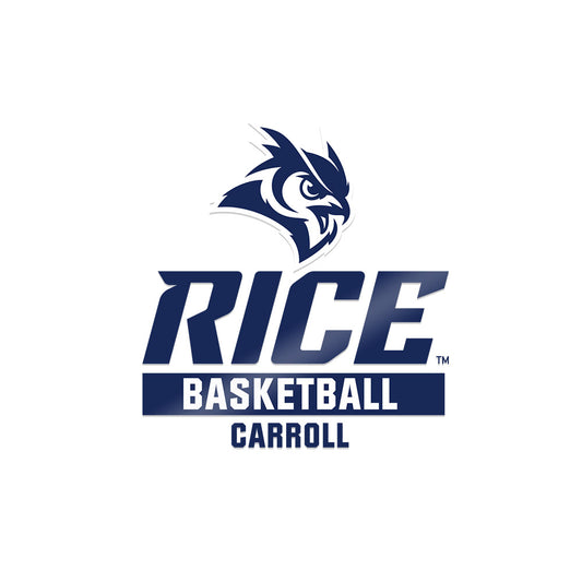 Rice - NCAA Men's Basketball : Cam Carroll - Sticker-0