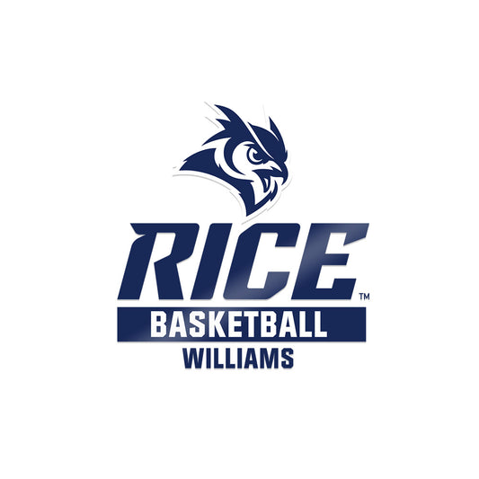 Rice - NCAA Men's Basketball : Jordan Williams - Sticker-0