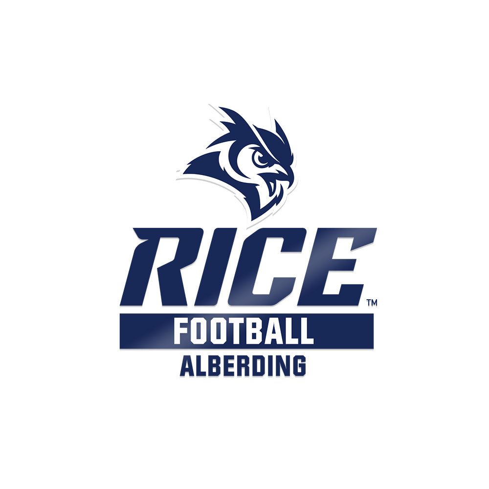 Rice - NCAA Football : Colter Alberding - Sticker-0
